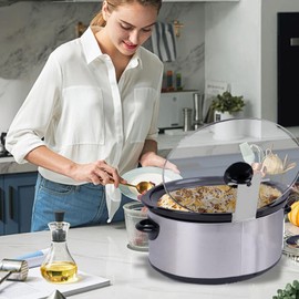 Ausla Deckelhalter für Crock Pots, 2 Stück Deckelhalter aus Edelstahl für Slow Cooker für Küchenherd