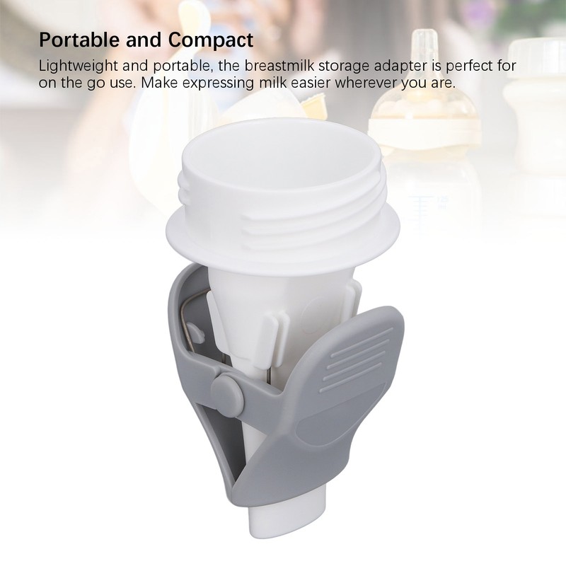 2Pcs Breastmilk Storage Bag Adapter Portable Convenient Use Wide Mouth