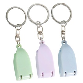 IWOWHERO 3pcs Cartoon Design Foldable Nail Clippers Professional Fingernail and Toenail Clippers for Home Salon Use Cute and Durable Key Ring Nail Tools