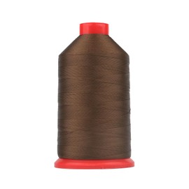 AMOHilos Bonded Nylon 66 Sewing Thread 210D/2 T45#46 4600 Yards for Canvas Furniture Upholstery Leather Goods Automotive Leather Footwear Outdoors(Brown, 210D/2)