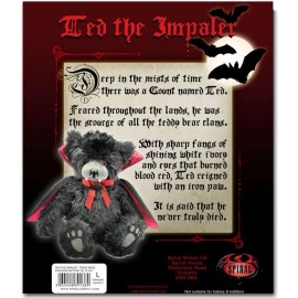 Spiral TED THE IMPALER Vampire Teddy Bear COLLECTABLE Soft Plush Toy Scary but Cute