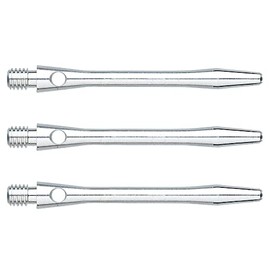 WINMAU Plain Aluminium Medium Dart Stems - 1 Set per Pack (Total 3 Waves)