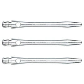 WINMAU Plain Aluminium Medium Dart Stems - 1 Set per Pack (Total 3 Waves)