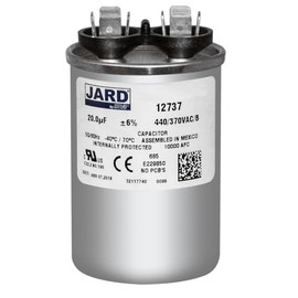 20 MFD 370 440 Volt VAC Round Run Capacitor, Replaces CAP-20/440R 325P206H44M30N4X SE2040 USA2211 45450R 2260 CR20X440R PRCF20A TRCF20 TP-CAP-20/440R