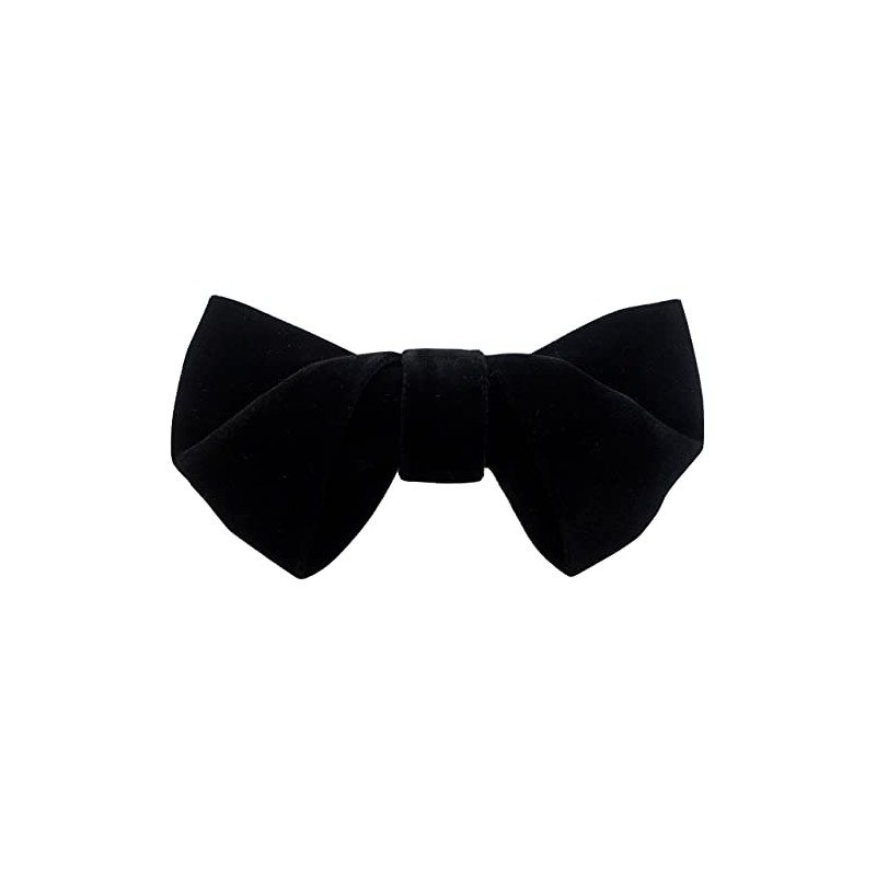 Bowties.jp bd525 Black Velour Deformable Bow Tie Bowtie Easy Fit