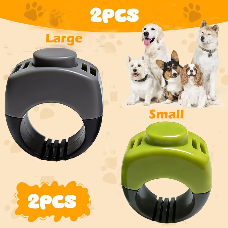 The Set of Easy Clicking Finger Ring Clicker Included Large