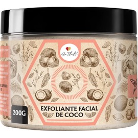 Exfoliante Facial - Natural - Orgánico - Suave - Limpieza - Aceite de Coco - Vitamina E - Azúcar de Caña - Fácil de usar -Skin Care 200 g - Ga Tlali - Cuidado de piel