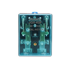 Weasch 2Pcs High Power Relay JQX-62F-2Z, Coil Voltage AC 110V 120A, DPDT 2NO 2NC, Electronmagnetic Relay, 35mm Rail Mount (AC 110V, 2)