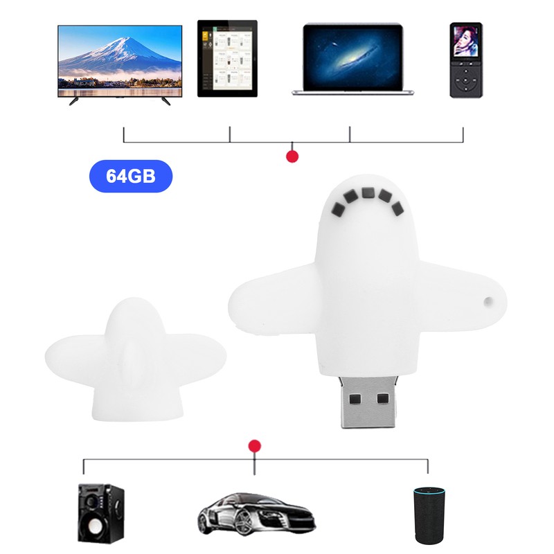 U Disk USB2.0 Flash Drive Cartoon Pattern Portable File Data