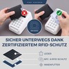 VON HEESEN Slim Wallet with RFID Protection, for Men and