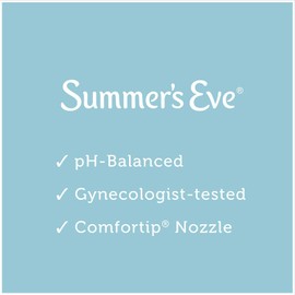 Summer's Eve Douche | Extra Cleansing Vinegar & Water | 2-4.5 Fluid Ounces Each | Pack of 5 | pH Balanced & Gynecologist Tested