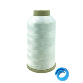 YROTCIV Bonded Nylon Sewing Thread 1500 Yard Size #69 T70 210D/3 for Upholstery, Leather, Vinyl, Canvas, Bag Shoes, with Extra Thread Spool Huggers