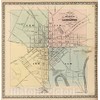 Historic Map : 1864 City of Lancaster, Pennsylvania. - Vintage