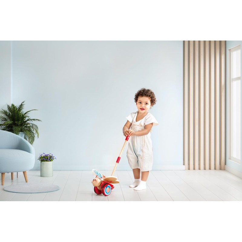 Award Winning Hape Butterfly Wooden Push and Pull Walking Toy,