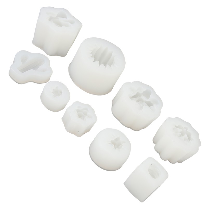 9Pcs Succulent Silicone Mold Soft Flexible Easy Release Easy to