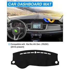 Cartist Dash Cover Custom Fit for Kia Rio Sedan LX EX S 2017-2023 Accessories Dashboard Cover Mat Non-Slip Pad Carpet Anti-Glare