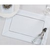 Shimmering Placemat with Piping Detail (Set of 4)