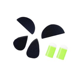 perfeclan 6x Face Paint Sponges for Kids Adults, Reusable DIY Soft Body Painting Sponge, Green