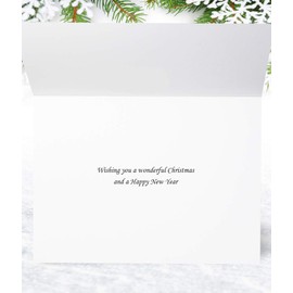 Friends We Don’t Forget Christmas Card - Festive Lantern - Medium Sized Card (A5 Size -148mm x 210mm) with Envelope