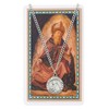 St Augustine Prayer Card With Medal Saint Catholic Christian Pendant