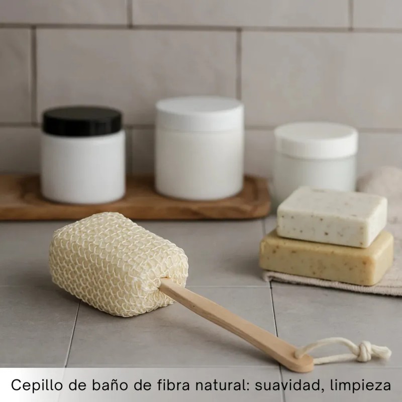 Cepillo Corporal Exfoliante De Baño Y Ducha De Mango Largo