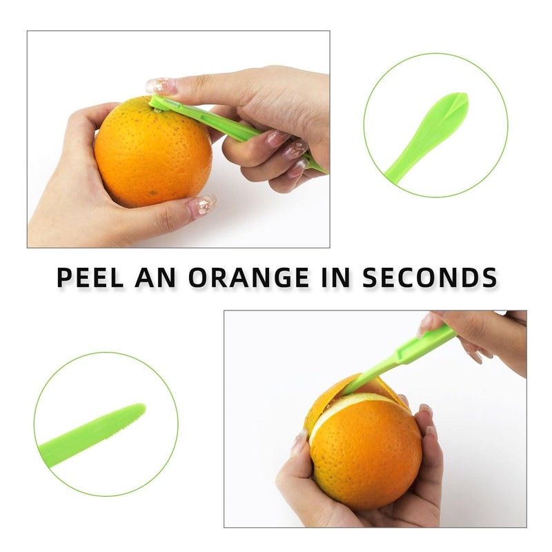 6 Pack Orange Peeler Tool Citrus Fruit Opener Kitchen Cutter