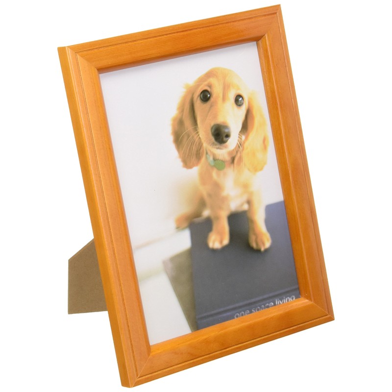 FUJICOLOR フォトフレーム 写真立て MT-KII L/ハガキ/2L 木製 ブラウン 52248