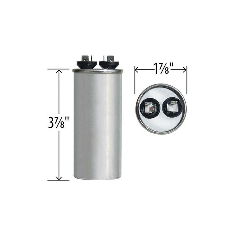 97F9611-35 uf MFD 370 Volt VAC - CBB65 Round Run