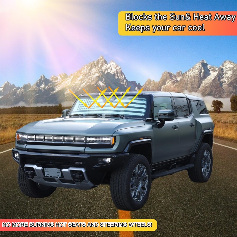 YinanIutos Car Front Sun Shade Windshield Cover Compatible with 2024