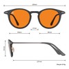 ANYLUV Blue Light Glasses Men, Stylish Square Carbon Fiber Eyewear,