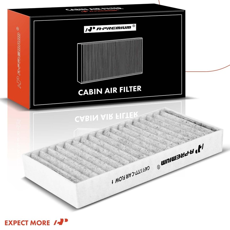 A-Premium 2-PC Cabin Air Filter with Activated Carbon Compatible with