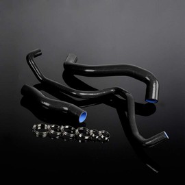 Silicone Radiator Hose Kit Compatible with Nissan 350Z Fairlady Z33 VQ35DE VQ35HR 2003-2007 2004 2005 2006 Black