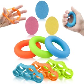 Lixiluxia Pack of 9 Hand Trainer, Finger Trainer, Hand Muscle Trainer, Hand Trainer Ball, Finger Trainer Climbing, Exercise Equipment for Hands, Hand Gymnastic Ball, Finger Trainer Osteoarthritis for