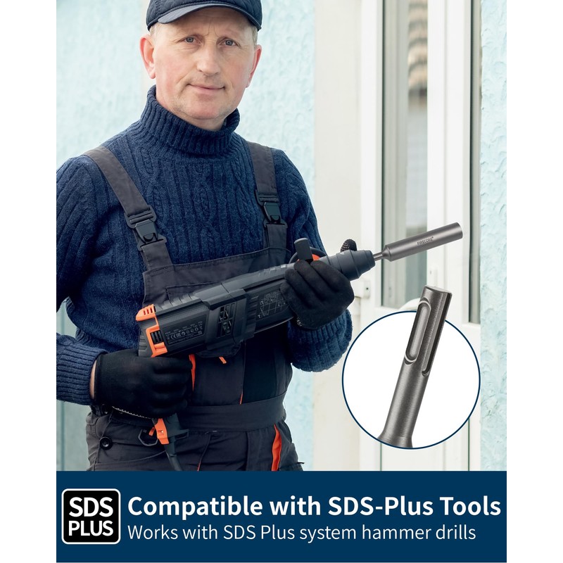 SDS Plus Ground Rod Driver for 5/8 Inch & 3/4