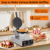 Electric Bubble Waffle Maker, 2800W Round Waffle Iron Bubble Waffle