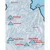 Idaho Ski Resorts Map 11x14 Print (White & Light Blue)