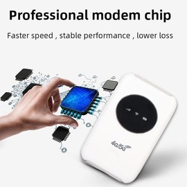 Heayzoki Módem WiFi USB, Punto de Acceso WiFi 5G de Alta Velocidad Desbloqueado de 300 M con Ranura para Tarjeta SIM, hasta 10 Usuarios, Enrutador WiFi Móvil Portátil para Fiestas,