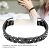 Stainless Steel Bracelet Women Inlay Rhinestones Wristband Wrist Decoration for