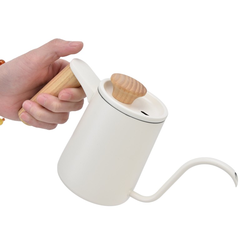 Stainless Steel Handle Drip Coffee Pot Long Gooseneck Spout Drip