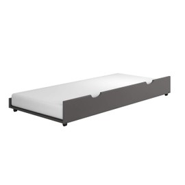Donco Kids Trundle Bed, Twin, Dark Grey