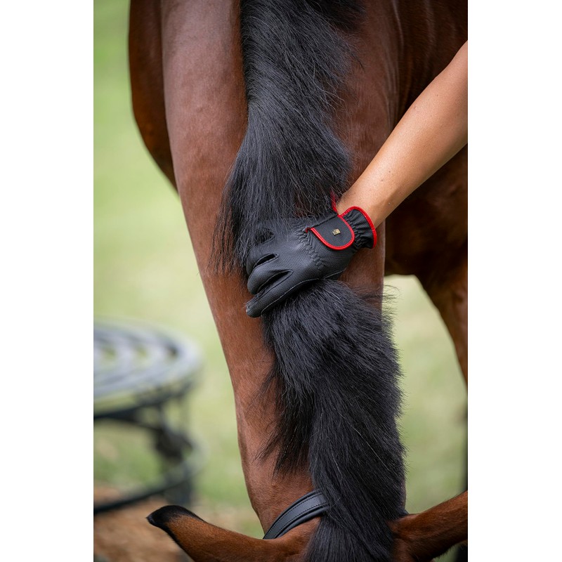 Roeckl LONA Navy and Silver ladies glove