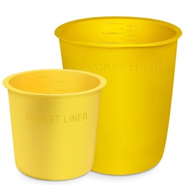 BUCKET LINER BUCKET LINER - 5 Gallon Bucket Liner and 2 Gallon Silicone Reusable for Thinset Concrete Mix Mud Paint