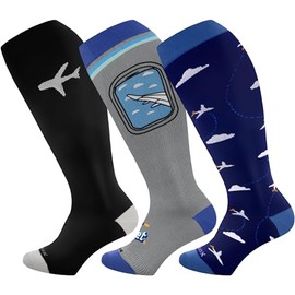 LEVSOX Wide Calf Compression Socks for Women & Men Plus Size Extra Large Size Support Socks for Nurses Running Pregnant Travel, 15-20 mmHg