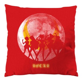 style3 Sailor Senshi Filled Cushion 28 x 28 cm Cotton Cover Moon Moonstone Moon Luna Mars Planet Anime, red, 28 x 28 cm