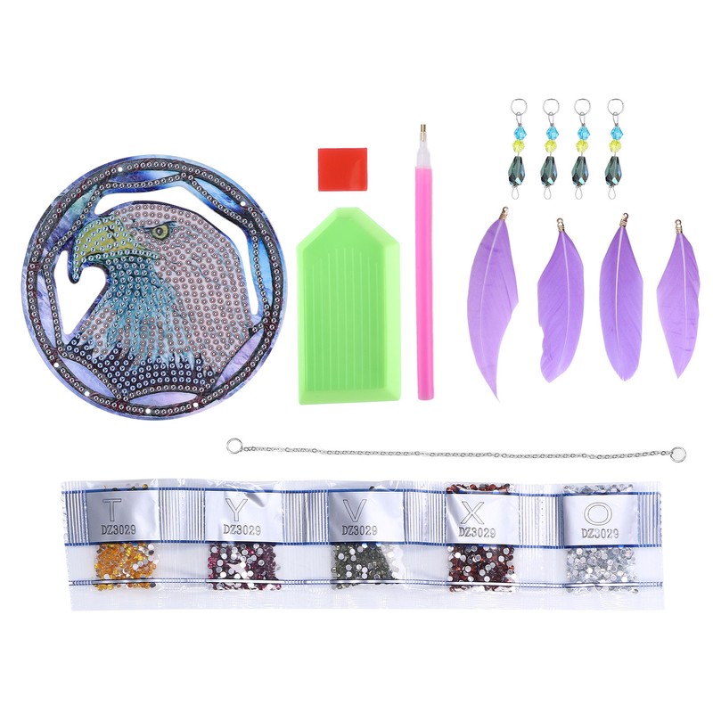 Diamond Painting Pendant DIY Eagle Diamond Painting Dreamcatcher Window Ornament