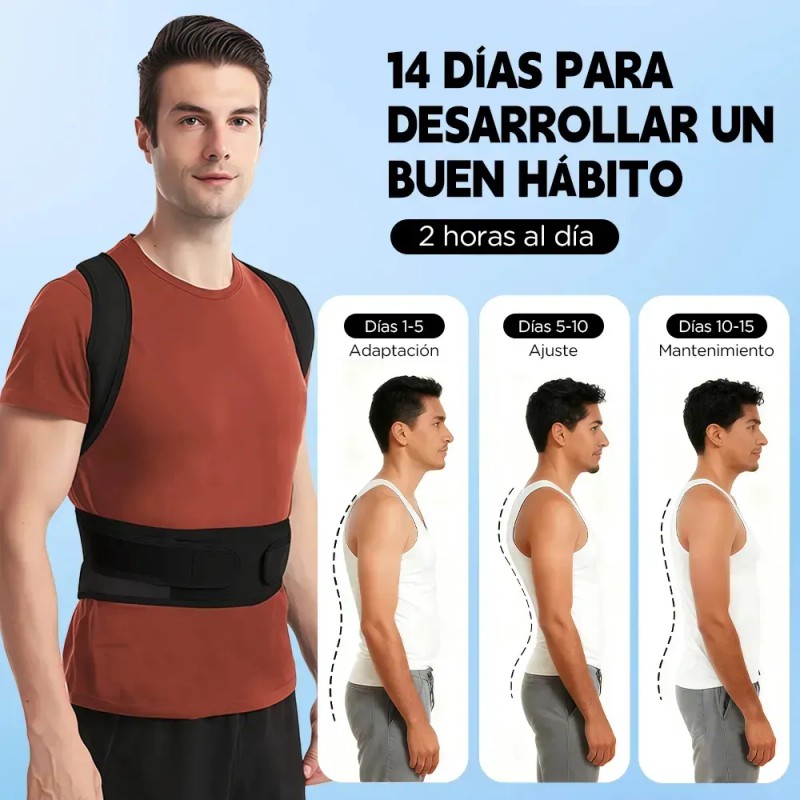 Corrector Postura Espalda Para Hombre Y Mujer Ajustable Faja