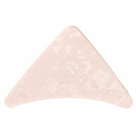Ladies Geometric Triangle Small Marble Look Hair Claw Clamp Clip (Baby Pink)