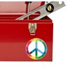 2 x 10cm Peace Vinyl Sticker Symbol Camper Van Badge