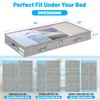 4 Inch Low Profile Under Bed Storage Drawer 4 Pack,