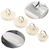 4 Pcs Rubber Sink Plug Set, Universal Bath Plug Replacement